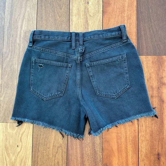 Free People Washed Black Jean Short - Picture 4 of 5
